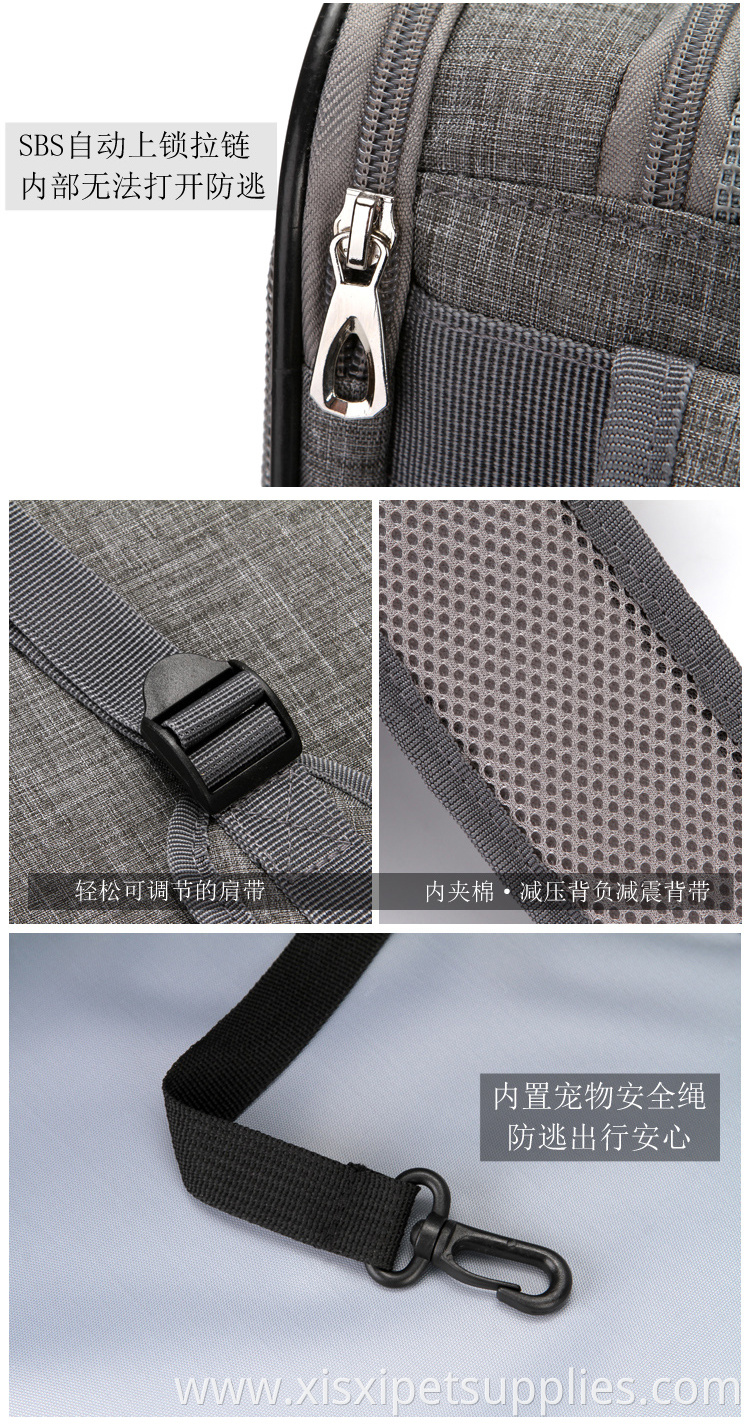 Foldable Dog Bag Breathable Mesh Airline Approved Dog Carrier Bag